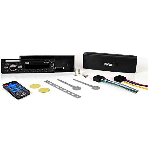 Pyle Boat Bluetooth Marine Stereo Receiver - Marine Head Unit Din Single Stereo Speaker Receiver - Wireless Music Streaming, Hands-Free Calling, Cd Player/Mp3/Usb/Aux/ Am Fm Radio -Plcd43Btm (Black) #TOP3