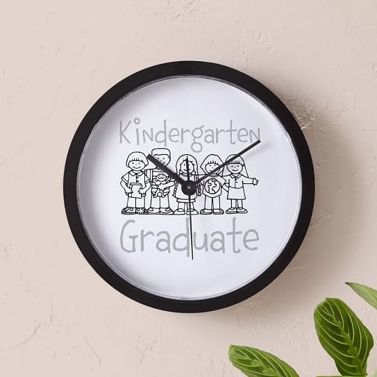 CafePress Kindergarten Graduate 10" Wall Clock for Livingroom, Kitchen, or Office