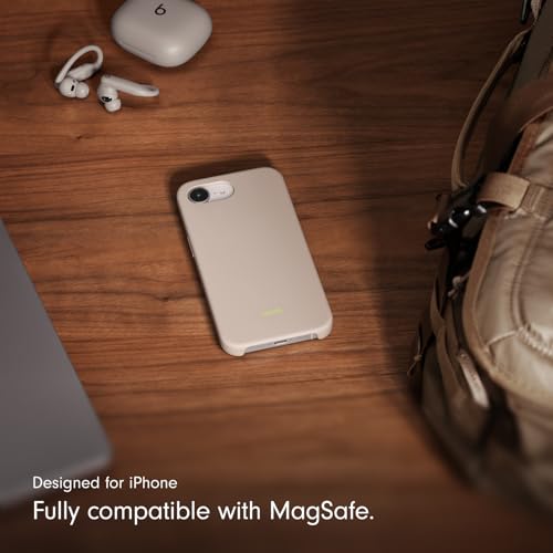 Image of Beats iPhone 17e Case with MagSafe, Thin and Light Hardshell, Matt Finish, Microfibre Lining - Lime Stone