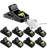 Acomingwin 8 Pack Mouse Traps for Indoor and Outdoor, Resuable Mouse Catcher, Safe and Effective ...