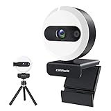 【Laufwerkfrei & Plug & Play】 Schließen Sie die Streaming-Webcam an den USB 2.0 Anschluss des Geräts an, ganz ohne Treiberinstallation. Kompatibel mit MAC OS X 10.7 und höher / Windows 7, 8, 10 / Android 4.0 oder höher.