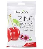 Herbion Naturals Zinc, Echinacea & Vitamin C Lozenges with Natural Orange Flavor - 25 CT – Dietary Supplement – Supports Immune System – Promotes Overall Good Health for Adults and Children 5+