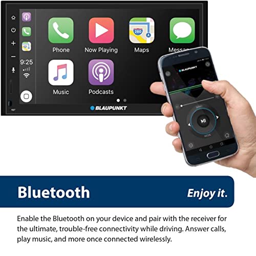 Blaupunkt Compatible With Apple Carplay And Android Auto Car Stereo Denver Bpa799Play Receiver With 6.8" Touch Screen Display Am/Fm/Bt/Usb/Aux #TOP1