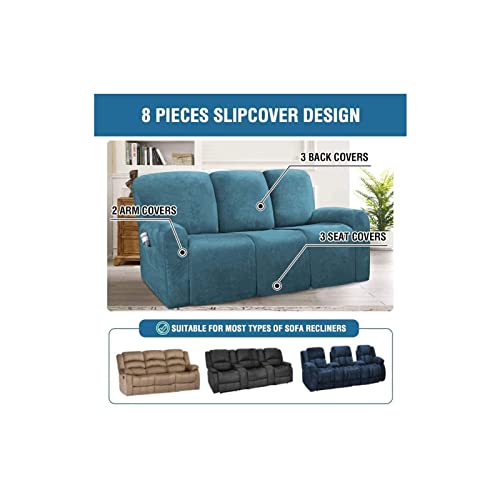 Protector de muebles elástico para cubrir sillón relax de 3 plazas 5
