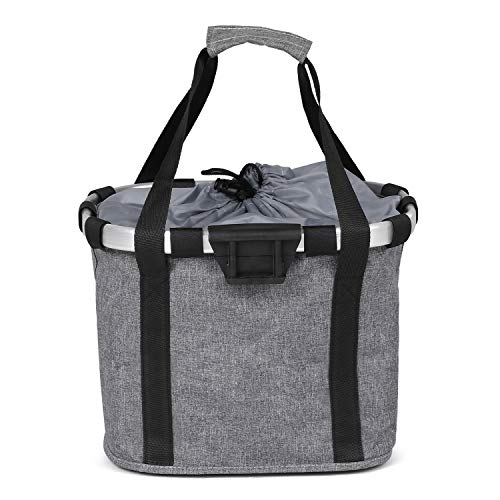 Festnight Cesta destacável da bicicleta Frente da bicicleta Transportadora para animais de estimação