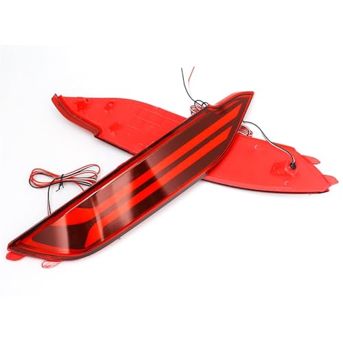 Car rear tail light For Hyundai For Tucson 2015 2016 2017 2018 1Pair Car Rear Bumper Reflector Light Driving Brake Fog Trim Molding Light(3 functions)