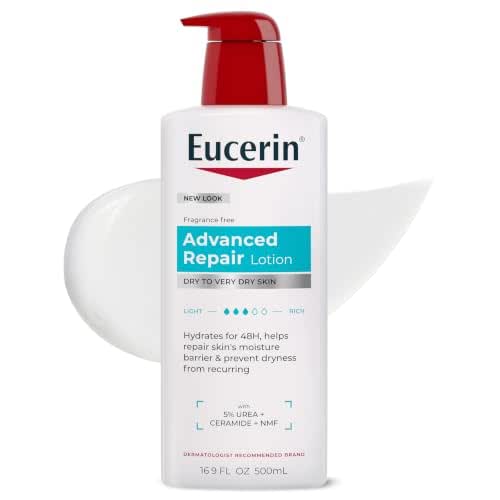 Eucerin Advanced Repair Lotion, Urea Enriched, Unscented Body Lotion for