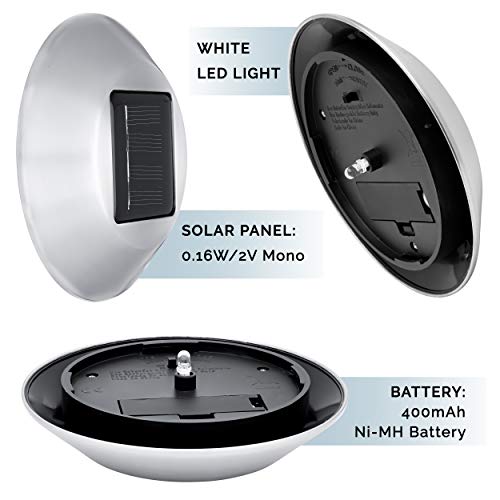 Morvat LED Solar Lights Outdoor, Solar Garden Lights, Outdoor Solar Garden Pathway Light, Solar Yard Lights, Waterproof, Pack of 6