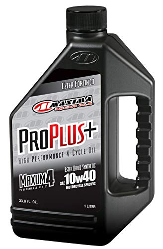 Maxima Racing Oils 30-029128-3PK Pro Plus+ 10w40 Synthetic Motorcycle Engine Oil 1G Bottle, 3-Pack
