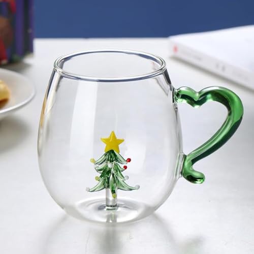 Weihnachten Kaffeetasse Glas Kaffee Tee Milch Tasse Weihnachten Tassen...