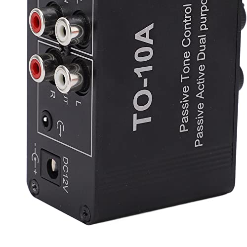 NE5532 Stereo Vorverstärker, Mini Audio Verstärker mit 3,5mm Eingang, Bass und Höhenregelung für Lautsprecher, Subwoofer, Kopfhörer