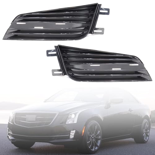 LOSTAR Front Bumper Grille Set Fit for 2015-2019 Cadillac ATS Driver & Passenger Side GM1039244, GM1038244 (Pair) by LOSTAR - Used condition - US$29.99