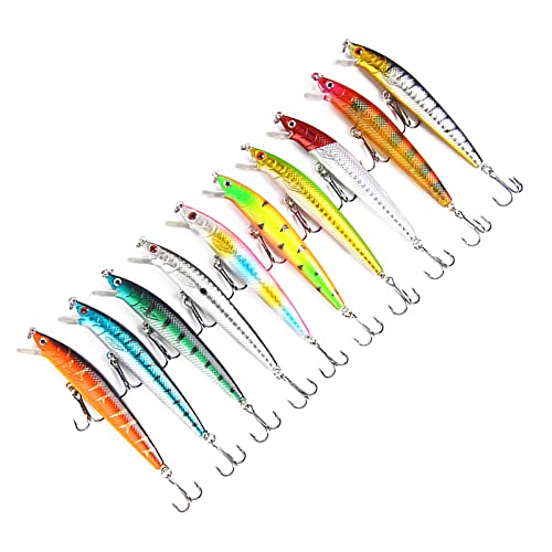 Generic Lirio de Pesca Dura, 10 Pc Nadador Duro para Agua Salada