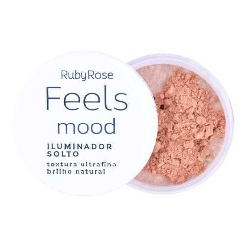 Iluminador Solto em Pó Ruby Rose Feels Mood Textura Ultrafina Brilho Natural (I20)