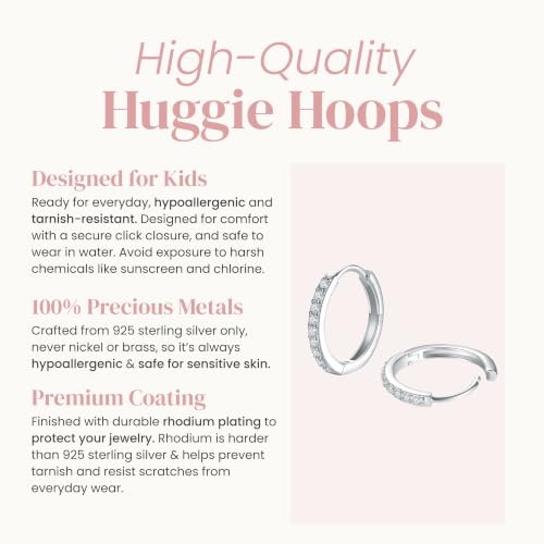 Image of Cherished Moments Hoop Earrings, .925 Sterling Silver or 14k Gold-Plated
