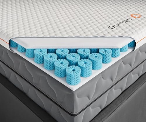 Dormeo Premium Twin XL Cooling Mattress Topper - 3-Zone OctaspringⓇ Technology for Optimal Back Support, Anti-Slip Bottom
