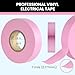 Lichamp 10-Pack Pink Electrical Tape Waterproof, 3/4 in x 66ft, Industrial Grade UL/CSA Listed High Temp Electrical Tape Pink Electric Super Vinyl
