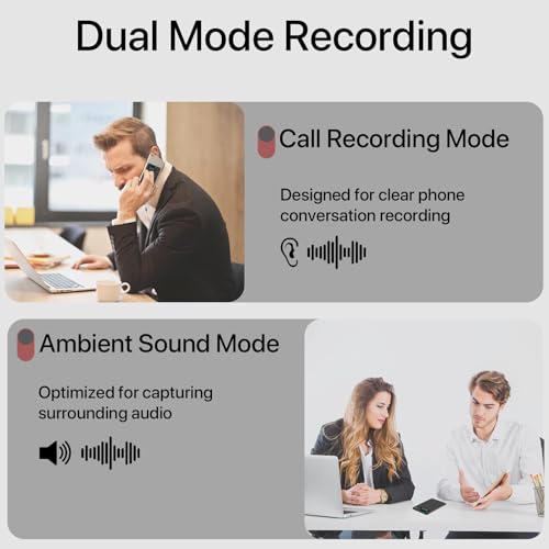 Image of AI Voice Recorder, App Control, Transcribe & Summarize by ChatGPT, Support 112 Languages, 60H Recording, 64GB Memory, Digital Audio Recorder for Lectures, Meetings, Calls (Black)