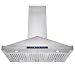 Golden Vantage Stainless Steel 36" Euro Style Island Mount Range Hood