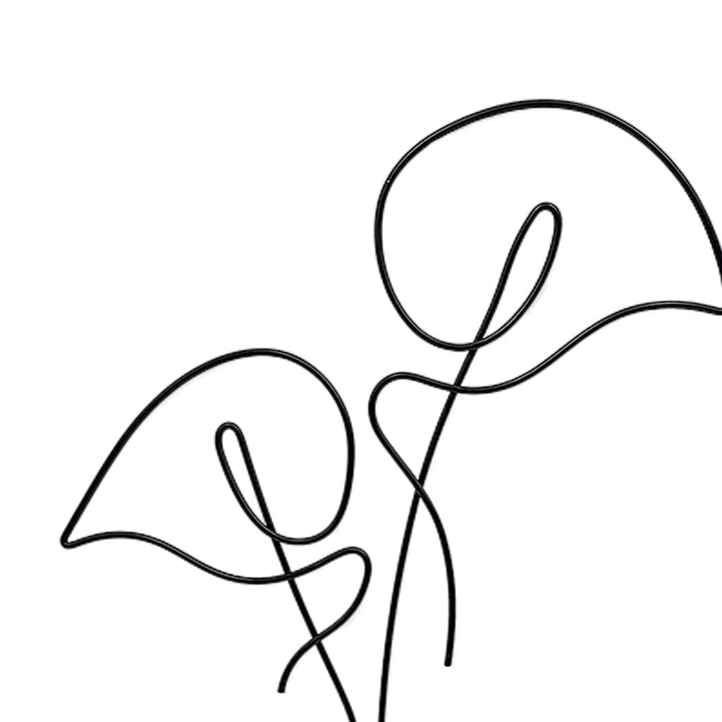 TOG Metal Flower Wall Art Sculpture Decoration Indoor Wall Decor Calla LilyHome & Garden | Home Decor | Figurines