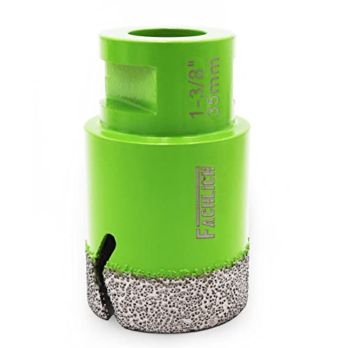 Image of Diamond Core Drill Bits - 1-3 /8 inch Tile Hole Saw 35mm for Porcelain Tile Granite Marble Masonry Brick