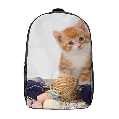 Sac à dos enfants chat pour l'école et les sorties, cartable mixte 17 pouces