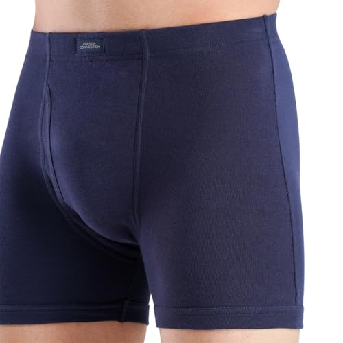 Image of French Connection Regal Oxford,Men's Long Trunks Pack of 2