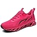 wanhee Running Shoes for Men Sneakers Rose Red Size 9.5 Athletic Jogging Tennis Walking Shoes Breathable Fashion Gym Runner Trail Workout Shoes