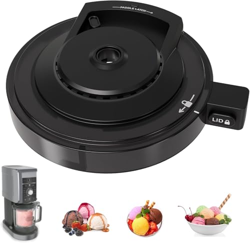 Ice Cream Maker Outer Bowl Lid for Ninja,Ice Cream Maker Accessories Reusable Creami Replacement Lid Compatible with NC501, NC500 Series(NO Paddle) Ninja Creami Replacement Parts
