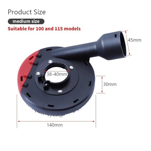 Cubierta antipolvo para amoladora angular universal de 100mm 125mm accesorios de corte 3