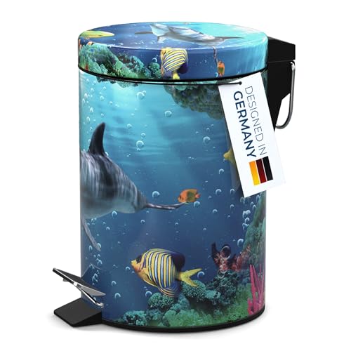 Caneca de Basura Sanilo Pequeña para Baño con Tapa 1.3 galones miniatura 2