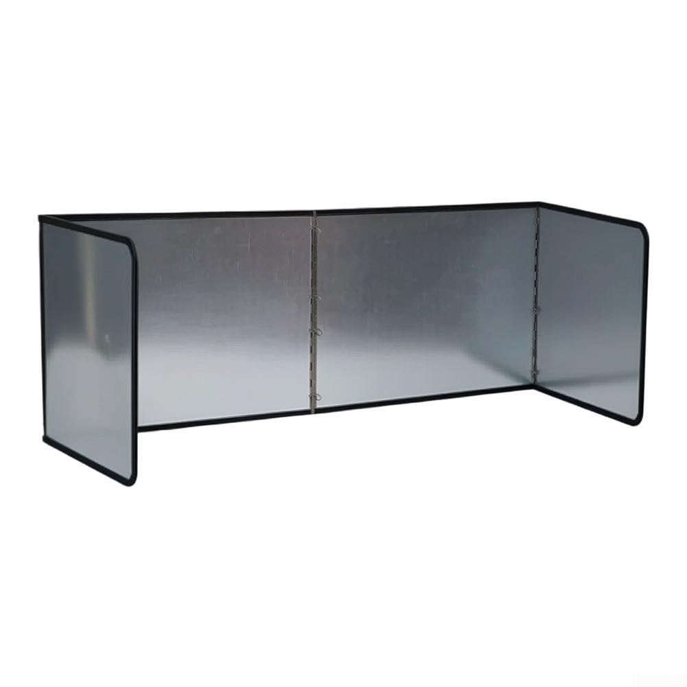 Protector de aceite para estufa de gas en papel de aluminio plegable juego de 5 piezas 8