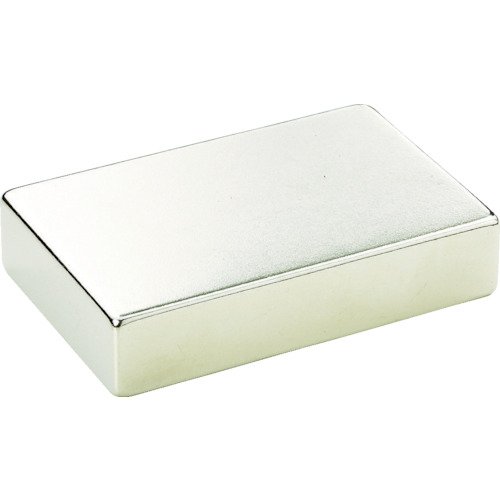 TRUSCO TN4015K1P Neodymium Magnet, Square Shape, 1.6 x 0.6 x 0.2 inches (40 x 15 x 5 mm), Pack of 1