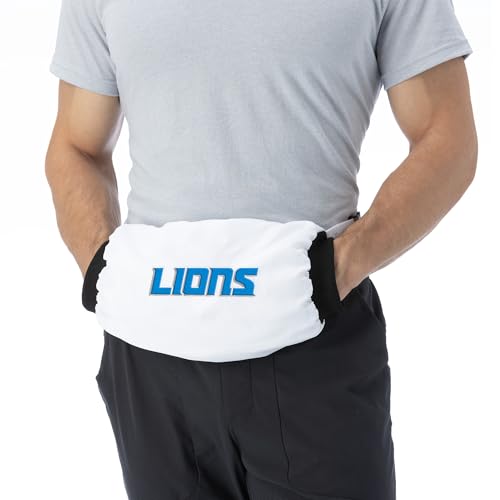 Northwest NFL Football Thermal Plush QB Player Handwarmer with Adjustable Strap, Detroit Lions