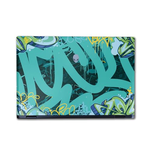 Image of Laptop Skin Compatible with Alienware M16 R2 (2024) - CyanTag - Premium 3M Vinyl Protective Wrap Decal Cover - Easy to Apply | Crafted in The USA by MightySkins