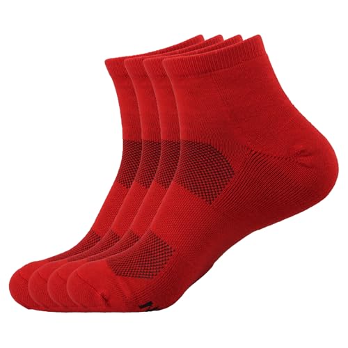 Image of BambooMN Women's Rayon from Bamboo Athletic Quarter Crew Sock for Home Travel Work and Sport
