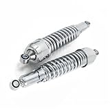 Pieza de motocicleta Para Honda Para Suzuki Universal 7.5mm Cromado 330mm 370mm Amortiguadores Traseros Para Motocicletas Accesorios De Suspensión(330mm)