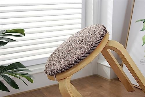Set di 4 cuscini rotondi da 30 cm, con fascia elastica antiscivolo, per uso interno ed esterno, per giardino, bistrot, patio, sala da pranzo, ufficio, lavabili in lavatrice