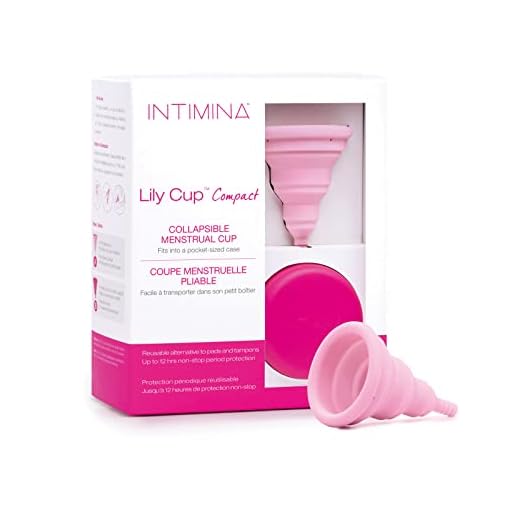 Intimina - Lily Cup Compact, talla A: Copa Menstrual Pequeña que se Dobla y se Queda Aplanada