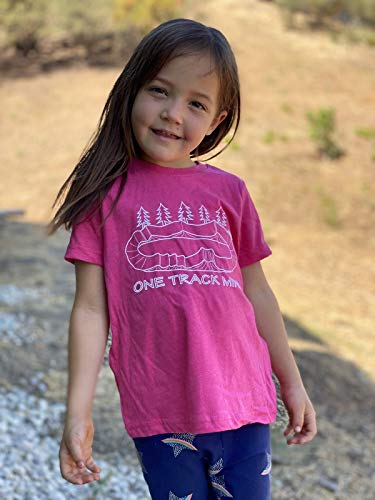 ZippyRooz BMX Bike Tee Shirt One Track Mind for Boys & Girls in Toddler, Kids and Youth Unisex2