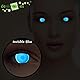 DESIGNLENSES, Leuchtende blaue Halloween The Purge Kostüm UV Licht Kontaktlinsen, 1 Paar (2 Stück),bei Tageslicht unsichtbar, Schwarzlicht Farblinsen ohne Stärke (Glowing invisible Blue)