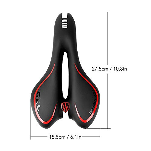 Andoer Selim de bicicleta almofada de assento de bicicleta confortável gel selim de bicicleta