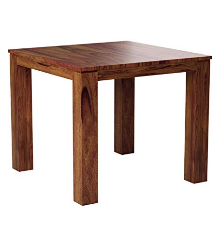 Image of JEENWOOD Solid Wood Dining Table 4 Seater | Four Seater Dinning Table with Chairs | Dining Room Set | Sheesham Wood, Teak Finish
