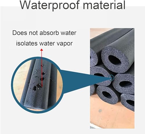 Image of Spinxx 1 /4 ID inch X 1 /2 THK inch Pipe Insulation Foam Tubing, Air Conditioner Heat Insulation Tube, Polyethylene Foam Tube Closed Cell Retardant (Size : 6 mm ID X 13 mm THK) Pack of 1