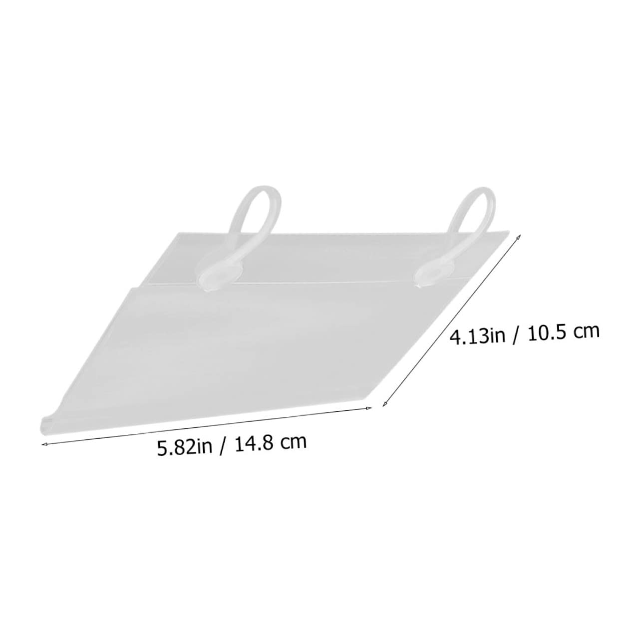HOMSFOU 40stücke Transparenter Preisschildhalter Einzehandels-preisschildhalter Aus Hochwertigem Pvc-material Für Regale Für Supermärkte Und Läden