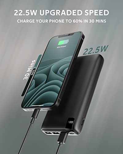 Conxwan Power Bank 26800Mah Portable Charger 22.5W Fast Charging Pd Battery Pack Qc 3.0 External Backup Charger Compact Phone Powerbank Compatible With Iphone Samsung Galaxy Android #TOP1
