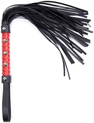 Red Riding Whip 15.5" - Faux Leather Whip For Horse - Horse Training Whip - Equestrian Horse Whip