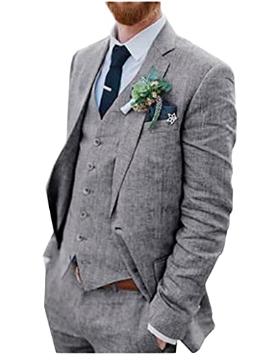 Peak Lapel 3 pz smoking vestibilità regolare si adatta a abiti da sposa, adatto per matrimoni, feste di ballo, affari e qualsiasi altra occasione formale.