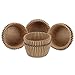 Gifbera Natural Mini Cupcake Liners Odorless Greaseproof Paper Muffin Baking Cups 300-Count, Natural Color