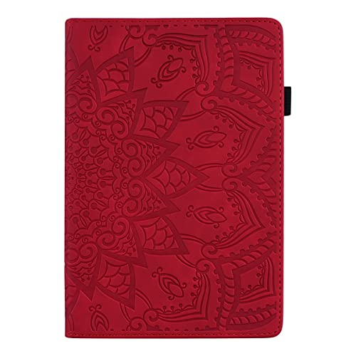 Étui cuir synthétique Samsung Galaxy Tab S9 Ultra vermelho housse à rabat fine